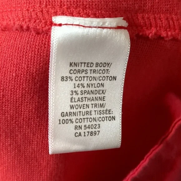 Banana Republic Cotton red midi Dress women's size 6 - Picture 4 of 11